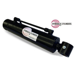 Welded Hydraulic Cylinder (Base Mount: Drilled Thru Base, Rod Mount: Cross-Tube), 2.50 Bore, 1.25 Rod, 8.00 Stroke
