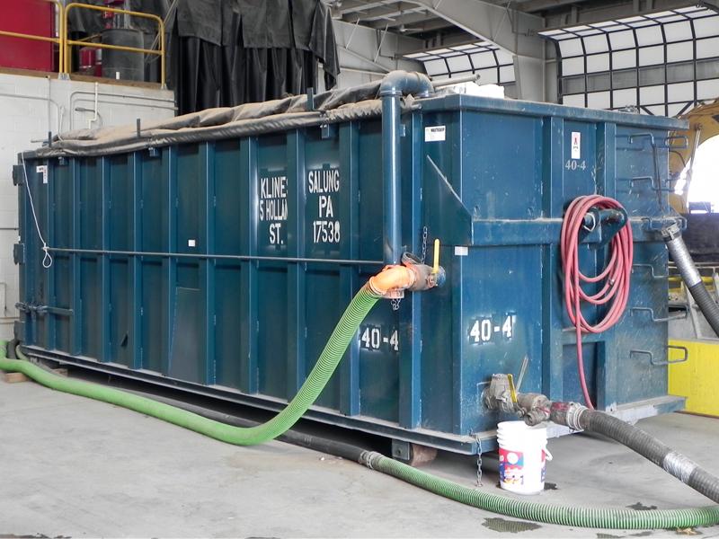 sludge dewatering container