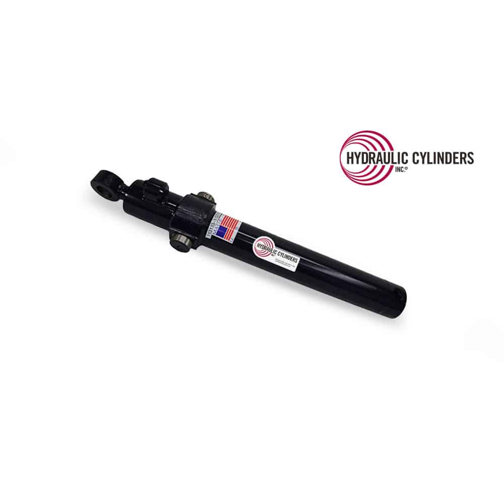 Welded Hydraulic Cylinder (Base Mount: Trunnion, Rod Mount: Drilled Thru Lug), 3.00 Bore, 1.50 Rod, 1.00 Stroke