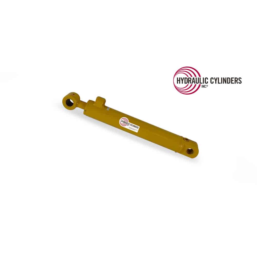 Welded Hydraulic Cylinder (Base Mount: Drilled Thru Lug, Rod Mount: Drilled Thru Lug), 80mm Bore, 40mm Rod