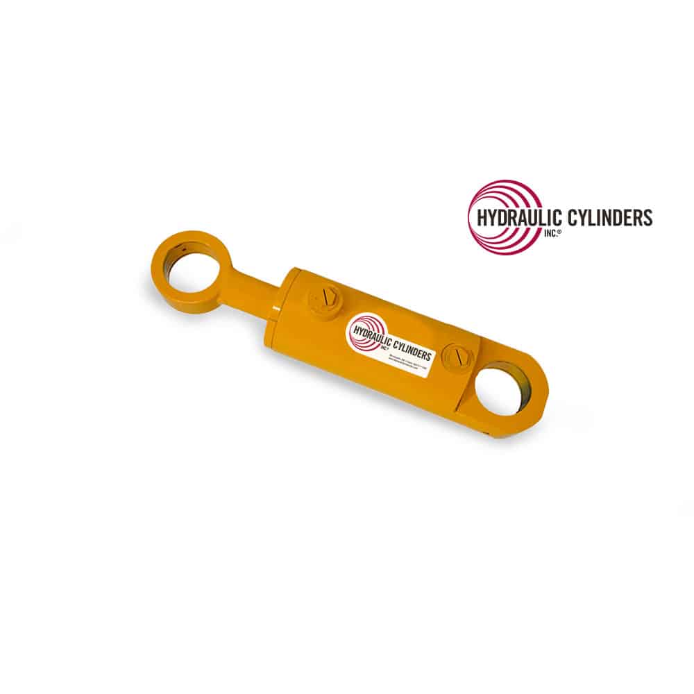 Welded Hydraulic Cylinder (Base: , Rod: ): 90mm Bore, 45mm Rod, Stroke, Pin