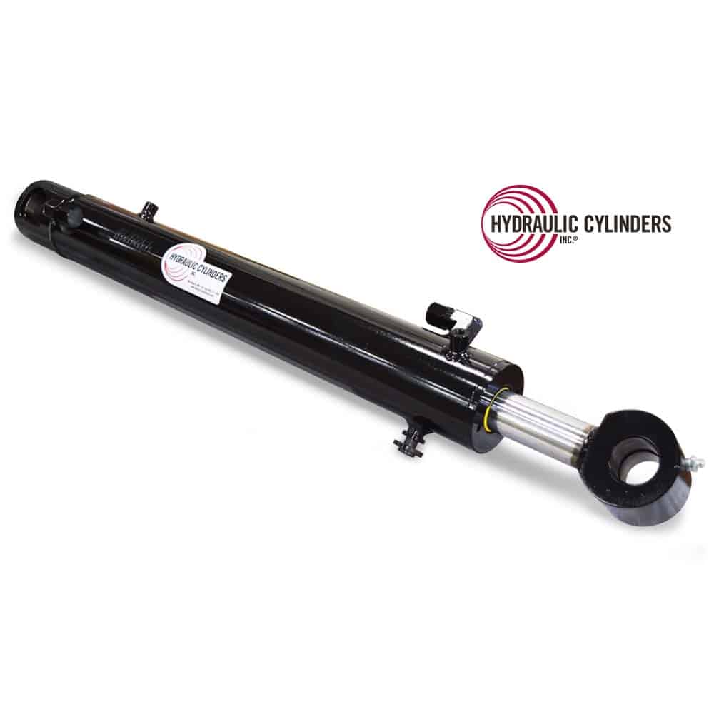 Welded Hydraulic Cylinder (Base Mount: Drilled Thru Lug, Rod Mount: Cross-Tube), 2.75 Bore, 1.50 Rod, 18.625 Stroke