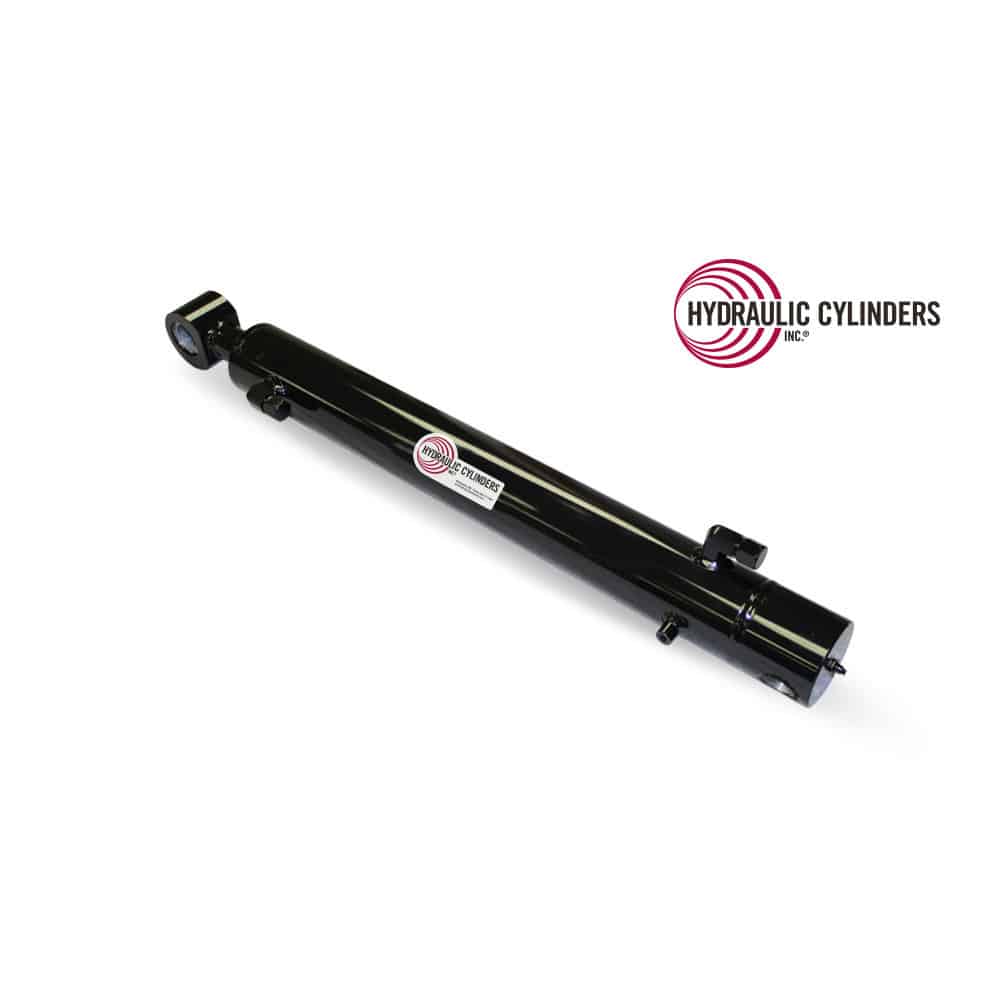 Welded Hydraulic Cylinder (Base: Drilled Thru Base, Rod: Cross-Tube): 2.75 Bore, 1.625 Rod, 19.375 Stroke, 1.375 Pin