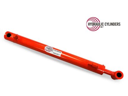 Welded Hydraulic Cylinder (Base Mount: Drilled Thru Base, Rod Mount: Cross-Tube), 1.750 Bore, 1.000 Rod, 17.625 Stroke