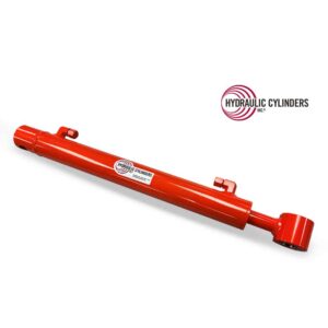 Welded Hydraulic Cylinder (Base: Drilled Thru Base, Rod: Cross-Tube): 2.25 Bore, 1.25 Rod, 17.75 Stroke, 30mm Pin