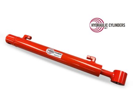 Welded Hydraulic Cylinder (Base Mount: Drilled Thru Base, Rod Mount: Cross-Tube), 2.25 Bore, 1.25 Rod, 17.75 Stroke