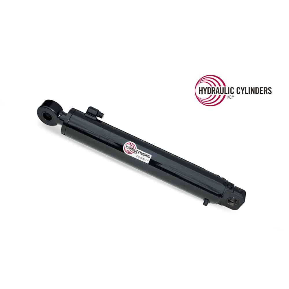 Welded Hydraulic Cylinder (Base Mount: Drilled Thru Lug, Rod Mount: Drilled Thru Lug), 100mm Bore, 55mm Rod, 541mm Stroke