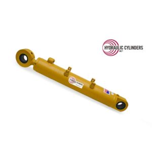 Welded Hydraulic Cylinder (Base Mount: Spherical Bearing, Rod Mount: Spherical Bearing), 90mm Bore, 45mm Rod, 455mm Stroke